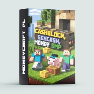 Paczka pluginów Cashblock, GenCash oraz Money SMP do gry Minecraft