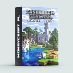 Paczka pluginów do gry Minecraft Cashblock / GenCash / MoneySMP ze 100 mapami